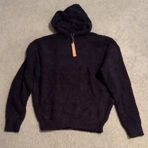 SKIMS Black Onyx Boucle Cozy Unisex Hoodie NWT XXS/XS Oversized SOLD OUT